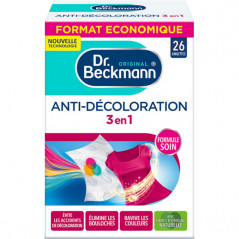 Lingettes anti-décoloration x 26, 3 en 1 DR BECKMANN