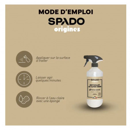 Gel di sapone nero lucido con pistola all'olio di lino 750ml
