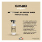 Nettoyant savon noir à l'huile de lin parfum amande SPADO, 750ml Nettoyant savon noir à l'huile de lin parfum amande SPADO, 750ml