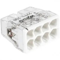 Borne WAGO S2273 8 entrées pour fil rigide de 0.5 à 2.5mm, 10 pièces