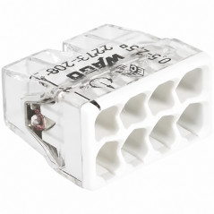 WAGO S2273 Aansluitblok 8 ingangen voor stijve draad van 0,5 tot 2,5 mm, 10 stuks 122004