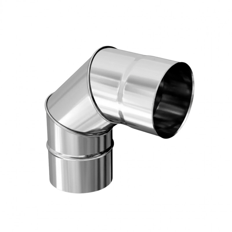 Coude 3 parties EQ 90° inox 304 diamètre 167