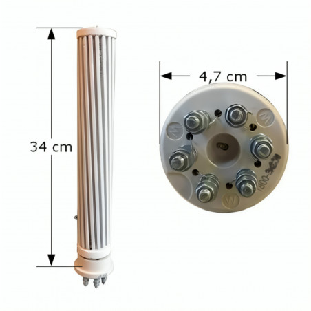 Eenfase en driefasen steatietverwarming diameter 47, 1800W