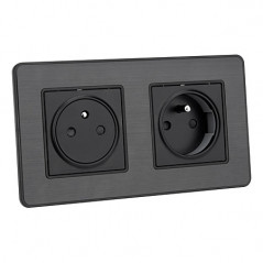 DOUBLE PRISE 2 POLES + TERRE ENCAS EASY EJECT KOURO 135813