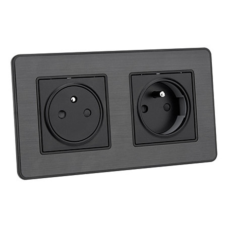 DOUBLE PRISE 2 POLES + TERRE ENCAS EASY EJECT KOURO 135813