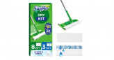 Kit balai SWIFFER avec 8 lingettes sèches et 3 lingettes humides