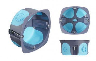 Boite à encastrer Stopair 1 poste multi matériaux diamètre 85mm profondeur 40mm DEBFLEX