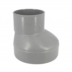 Réduction PVC extérieur excentrée mâle-femelle Ø 250/160 à coller