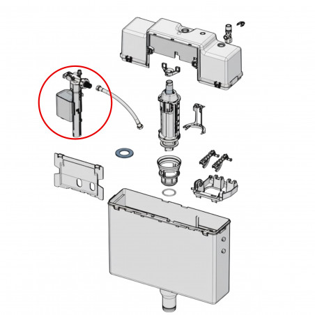 Valvola a galleggiante 195041 per edifici ROCA/GALA