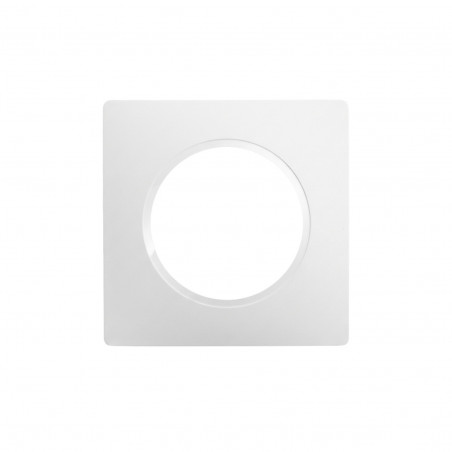 Plaque de finition Casual Evolution 1 poste, blanc pur