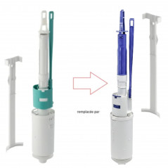 Mécanisme de chasse Geberit pour réservoir WC encastré, rinçage double touche