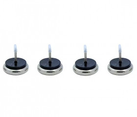 PATIN A CLOUER METAL DIAMETRE 17MM - 4 PIECES -VYNEX 103079