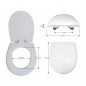 Asiento inodoro Veneto PORCHER, blanco