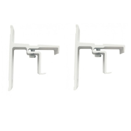 SUPPORT 24X16 FACE 70MM CLIPSABLE BLANC - 2 PIECES 342771CT