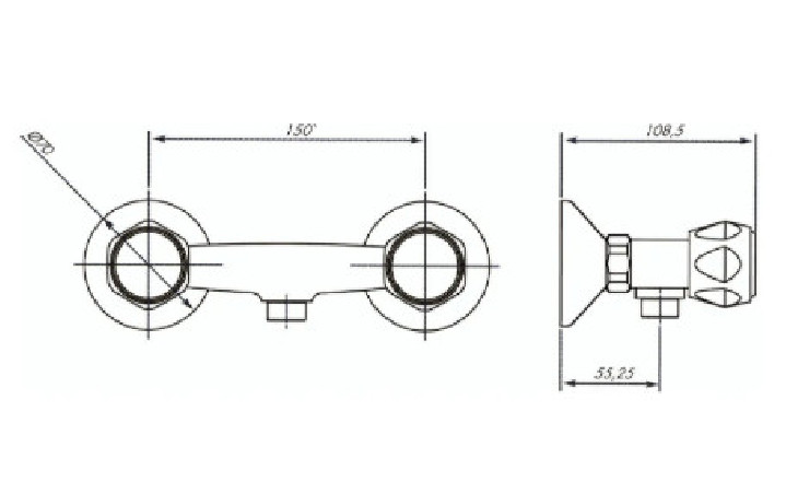 CERAMIC HEAD SHOWER MIXER - KRAMER
