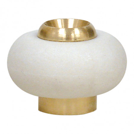 BUTOIR SOL LAITONNE  DIAMETRE 30MM HAUTEUR 22MM - 103261