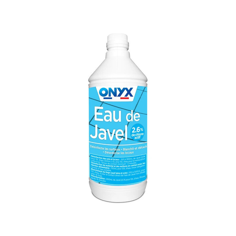 Eau de Javel 2,6% de chlore actif 1L ONYX Eau de Javel 2,6% de chlore actif 1L ONYX
