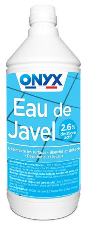 JAVEL 2,6% DE CHLORE ACTIF - 1 LITRE - ONYX I72050112