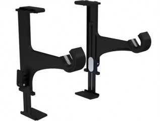 Supports de tringle noirs pour coffre de volet roulant 2 pièces CESSOT