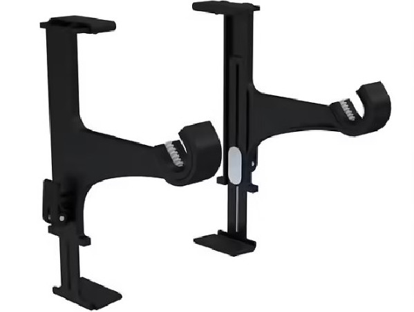 Supports de tringle noirs pour coffre de volet roulant 2 pièces CESSOT