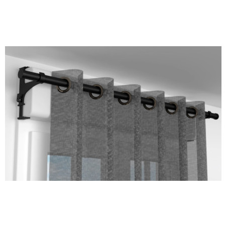 Supports de tringle noirs pour coffre de volet roulant 2 pièces CESSOT