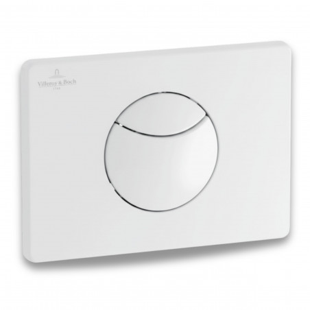 Villeroy & Boch E100 WC bedieningsplaat voor 100S dual flush, wit
