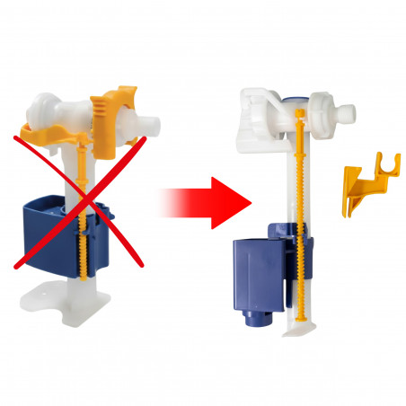 Valvola a galleggiante ALLIA, OLI e REGIPLAST EVO per serbatoio WC ad incasso RÉGIPLAST 882495 - Immagine 2/7
