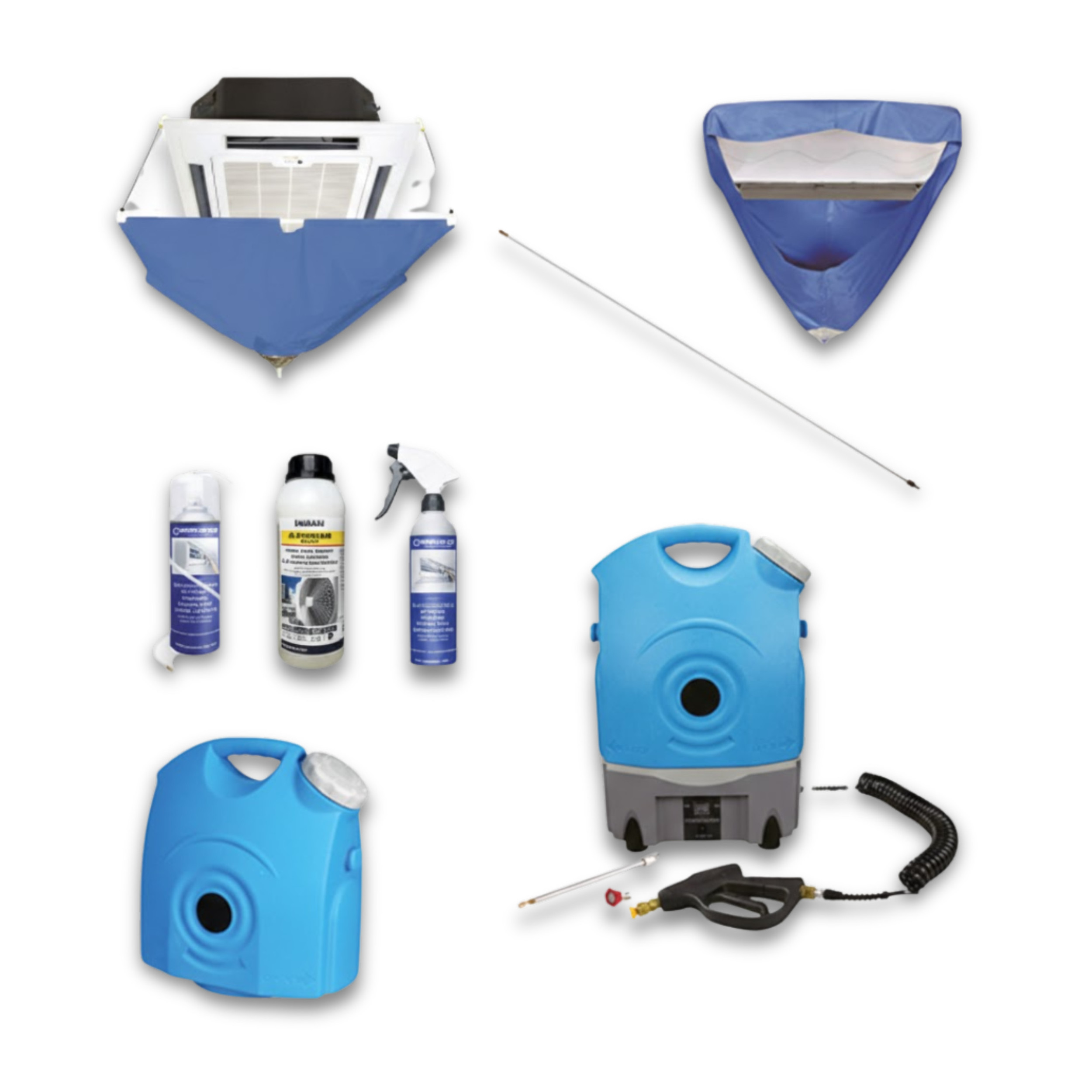 Pack nettoyage & désinfection PAC et climatiseurs, kit complet