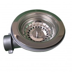 Handmatige gootsteenplug 002918 diameter 90 mm uitlaat voor overloop 32 mm LIRA