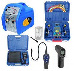 Pack de herramientas de refrigeración con certificación compatible con todos los fluidos y R 32 electrónico DSZH LOT01010