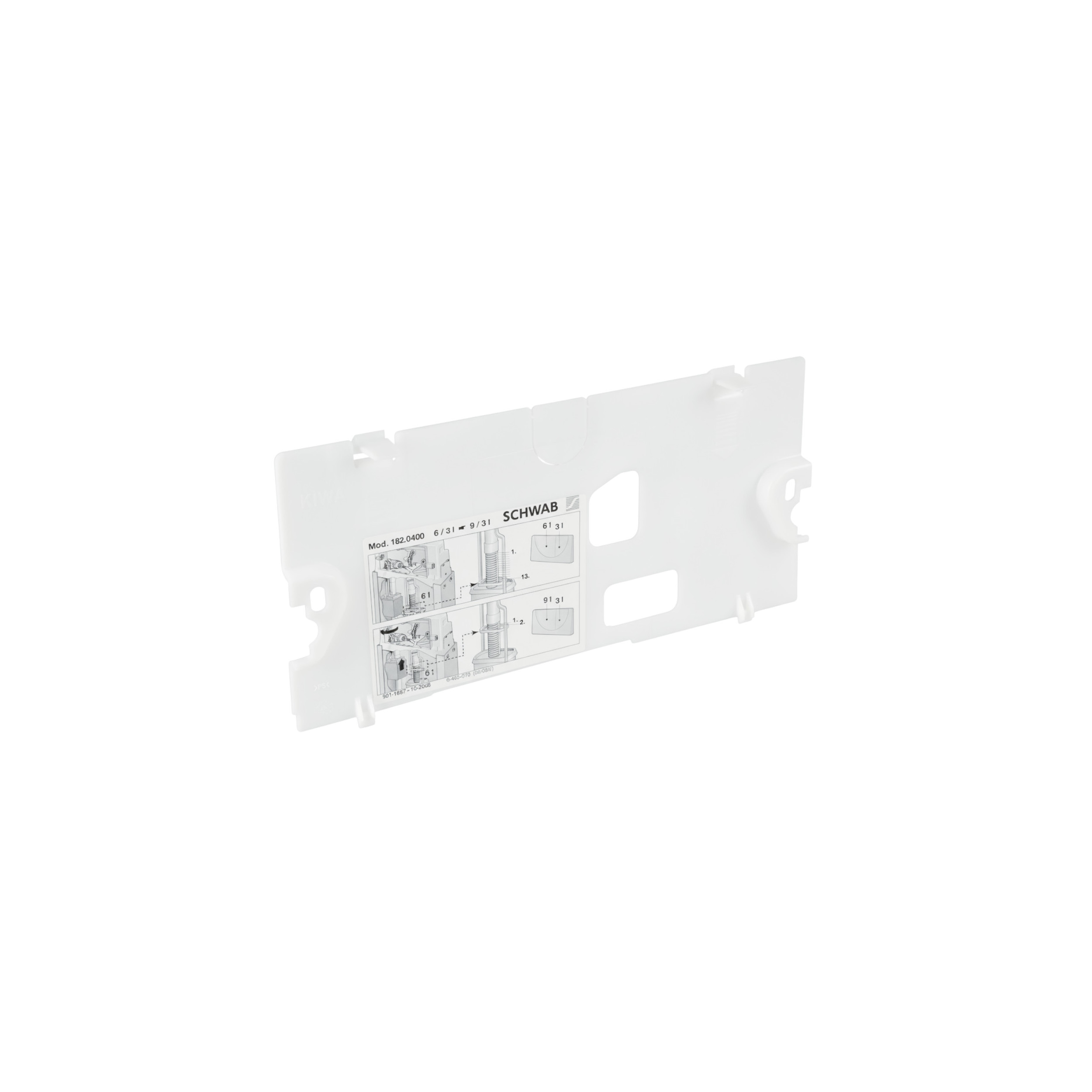 Protective plate for concealed WC cistern 235139