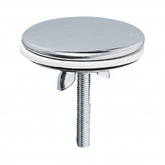 Cache-trou en inox pour lavabo, diamètre 43 mm