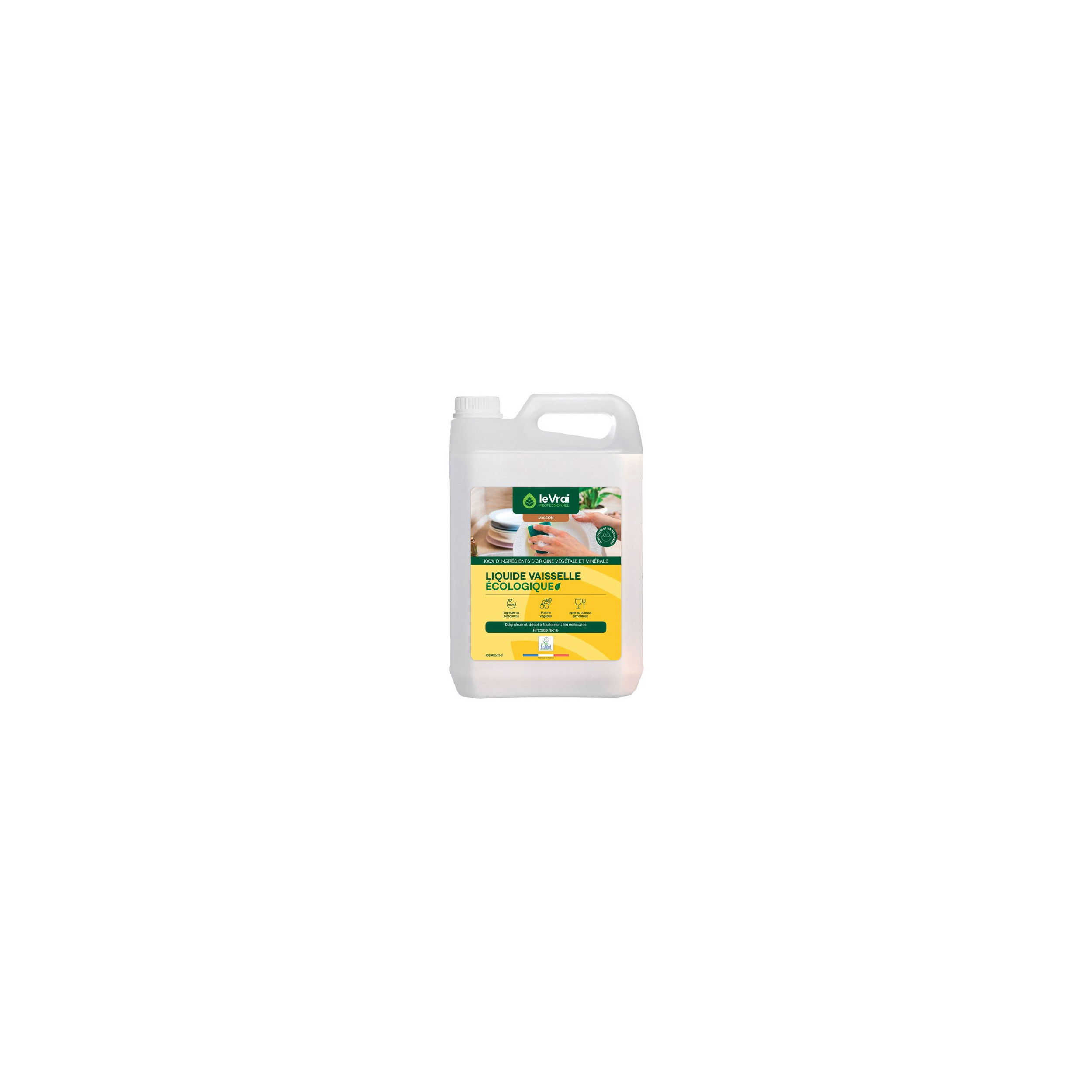 ECOLOGICAL WASHING-UP LIQUID 5 LITERS - THE REAL HOME PRO