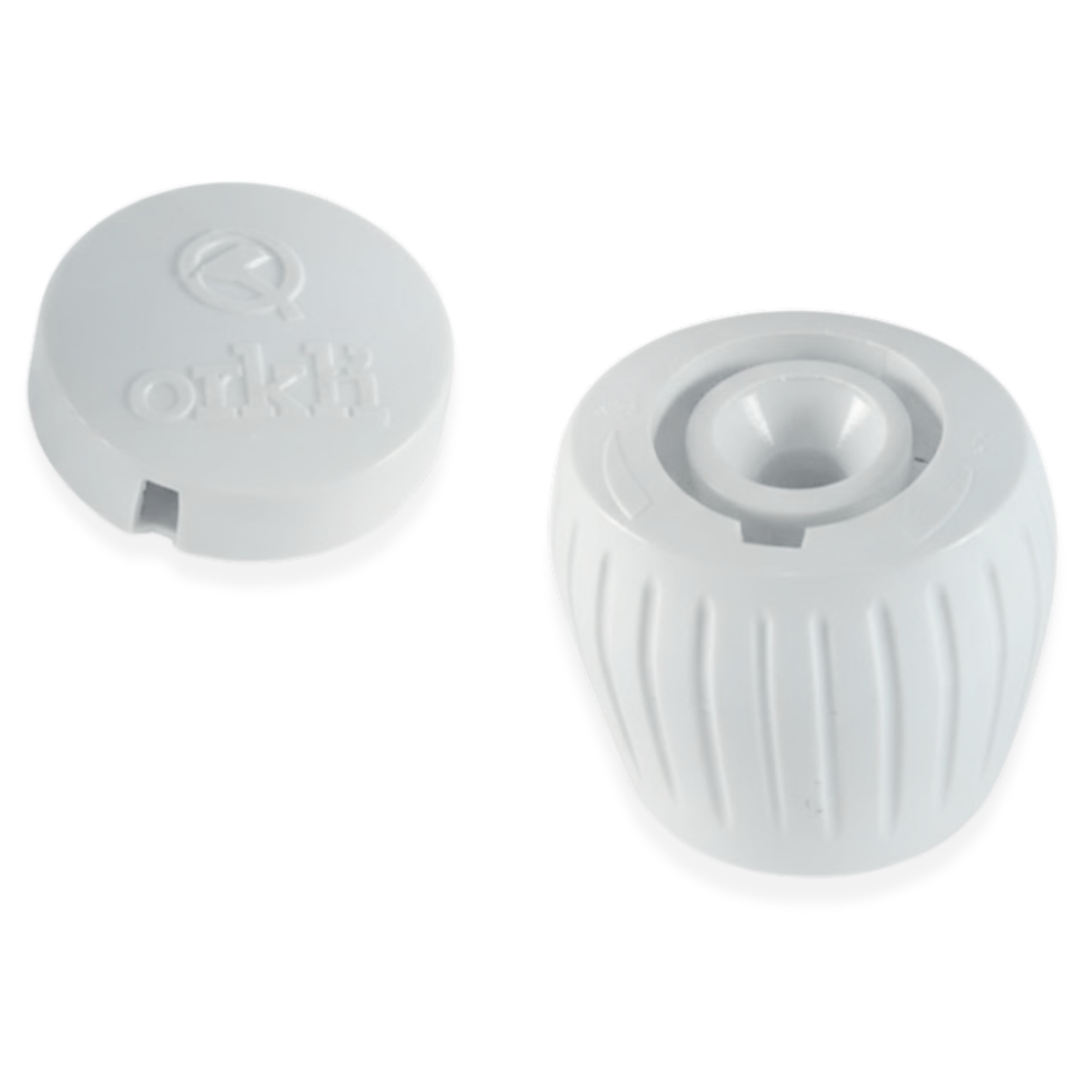 Manette für Heizungswasserhahn ORKLI, komplett mit Schraube und Kappe E-25353-00 - Bild 1/3