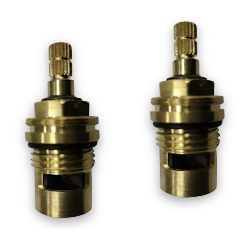 Testain ceramicada 1/4 di giro, una a sinistra e una a destra, filettatura da 1/ Testain ceramicada 1/4 di giro, una a sinistra e una a destra, filettatura da 1/