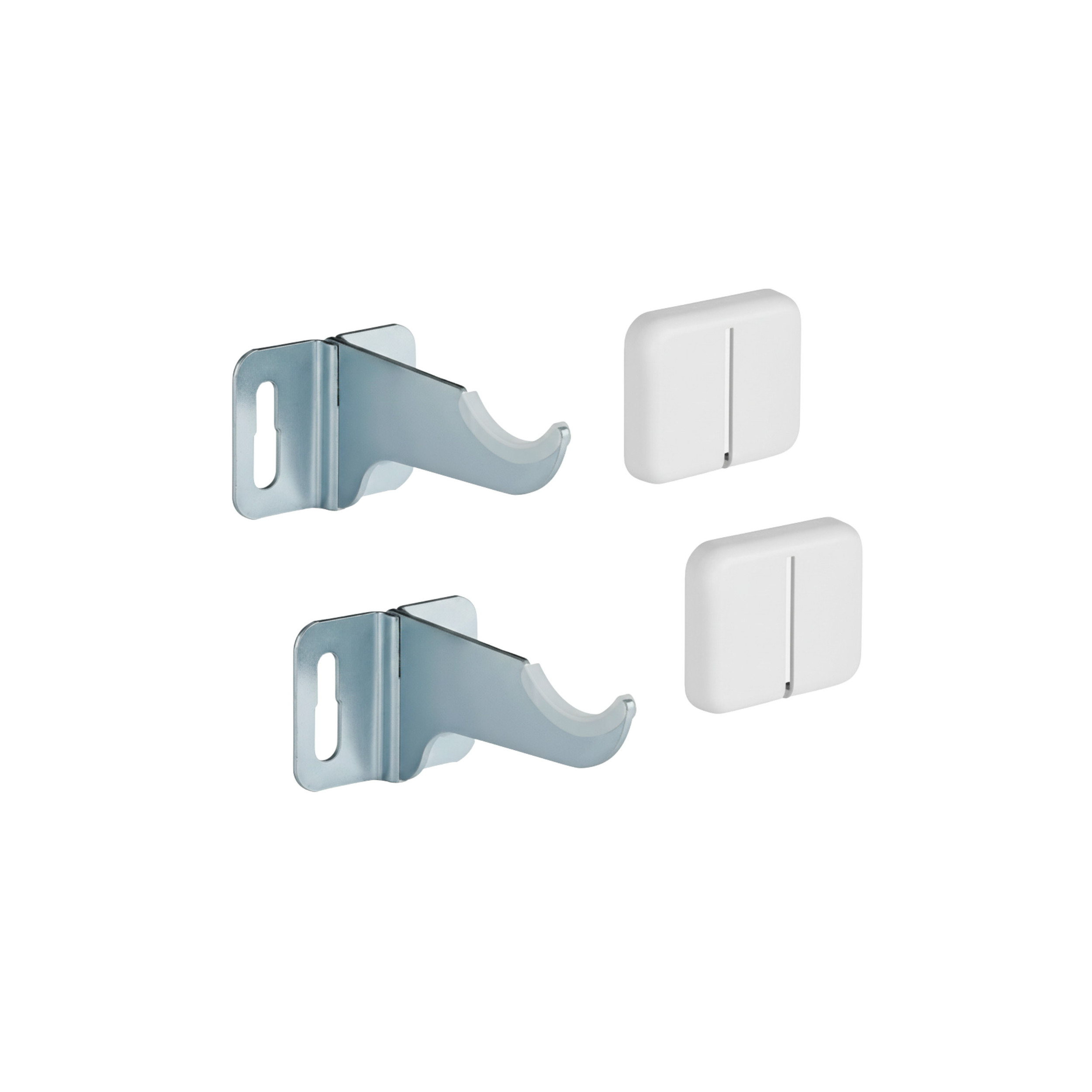 Supports muraux aluminium à visser pour radiateur