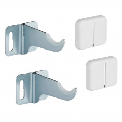 Supports muraux aluminium à visser pour radiateur