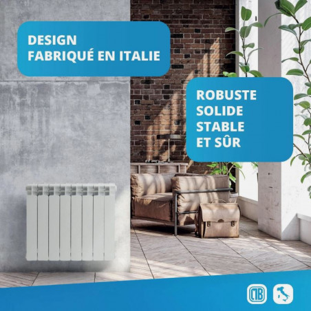 Supports muraux acier à visser avec caches GLOBAL 60210262