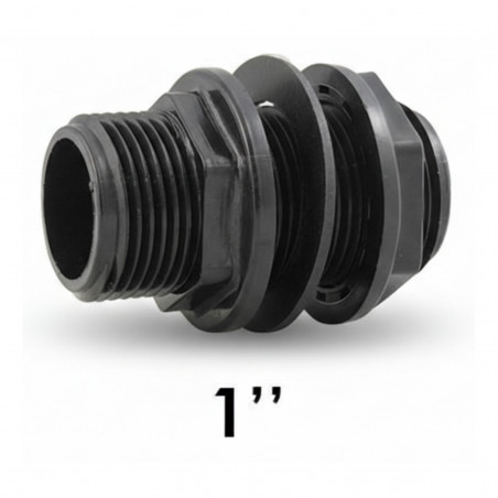 Polypropylene wall pass-through, male threaded in 26x34. CODITAL 5005408002600 - Image 2/2