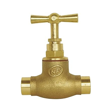 Robinet d'arrêt à souder pour tube cuivre diamètre 18mm