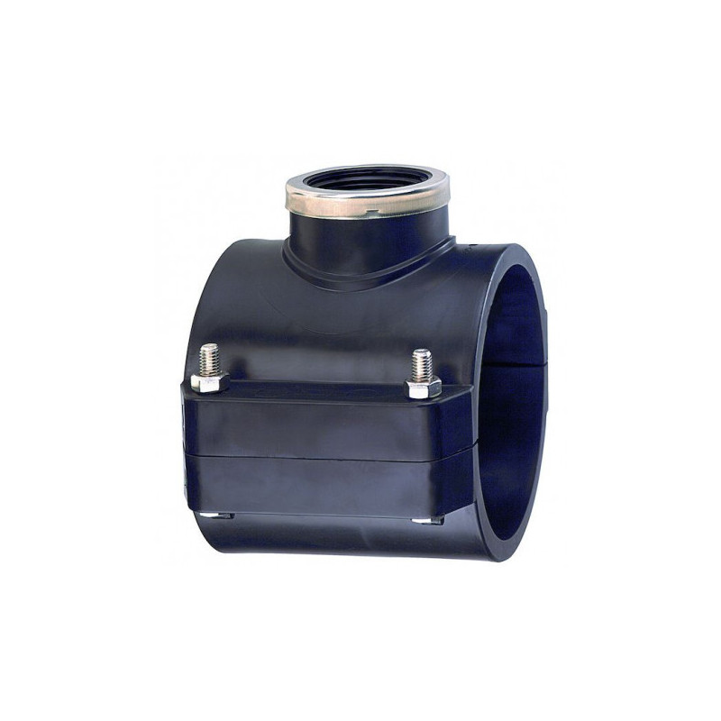 Collier de prise en charge CODITAL pour polyéthylène diamètre 110mm avec départ fileté femelle en 26x34 Collier de prise en charge CODITAL pour polyéthylène diamètre 110mm avec départ fileté femelle en 26x34