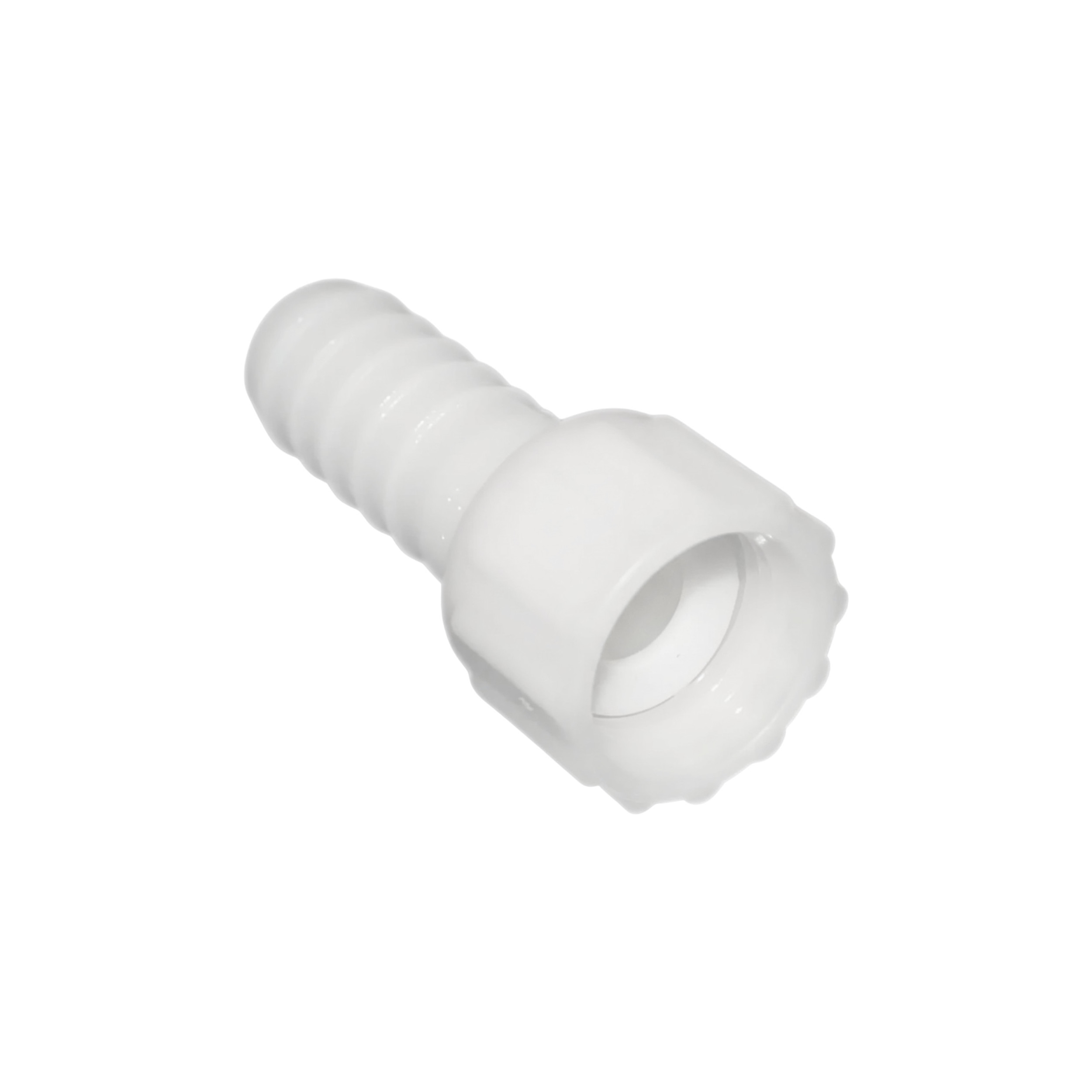 Polyamide geribbelde aansluiting met vrije moer vrouwelijk 15x21 voor buis 16 mm CODITAL 5005506151600