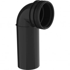 Coude de vidange 90x90mm PE avec joint à pour bâti XS/XT  WISA