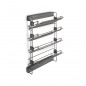Portascarpe laterale sinistro scorrevole per cabina armadio QUARTZ Titanio EMUCA Portascarpe laterale sinistro scorrevole per cabina armadio QUARTZ Titanio EMUCA