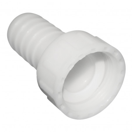 Racor acanalado de poliamida tuerca libre hembra 33x42 para tubo de 32 mm