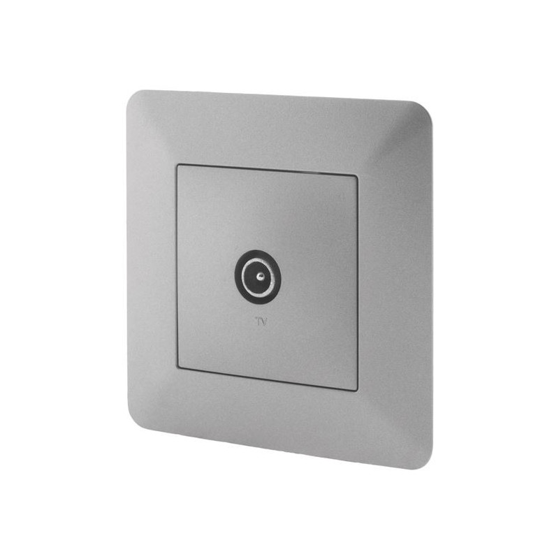 Prise TV encastrable modèle ARTEZO Titanium