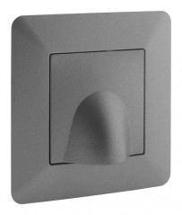 Plaque de sortie de câble encastrable ZENITECH modèle ARTEZO Titanium