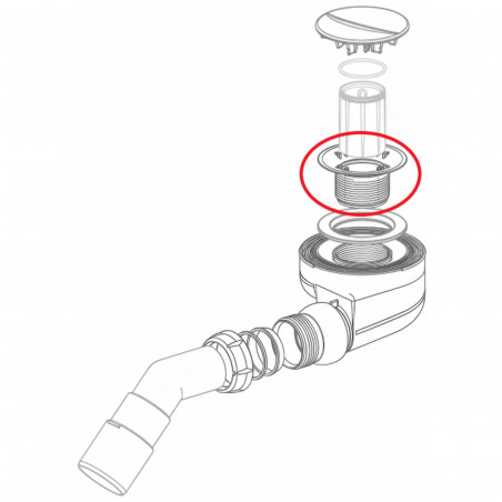 BANDEJA 60 PARA DESAGÜE TURBOFLOW 60 - SAS/NICOLL