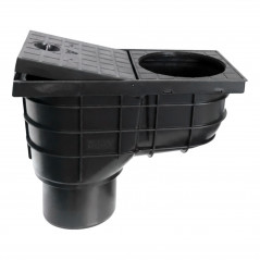 Récepteur d'eaux pluviales multifonction, évacuation Ø125