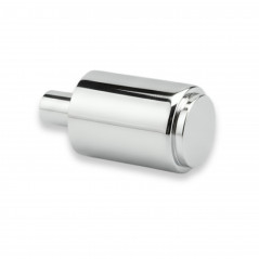 Bouton tirette de commande vidage évier NICOLL 532T, M6, laiton chromé, 45 x 25 mm